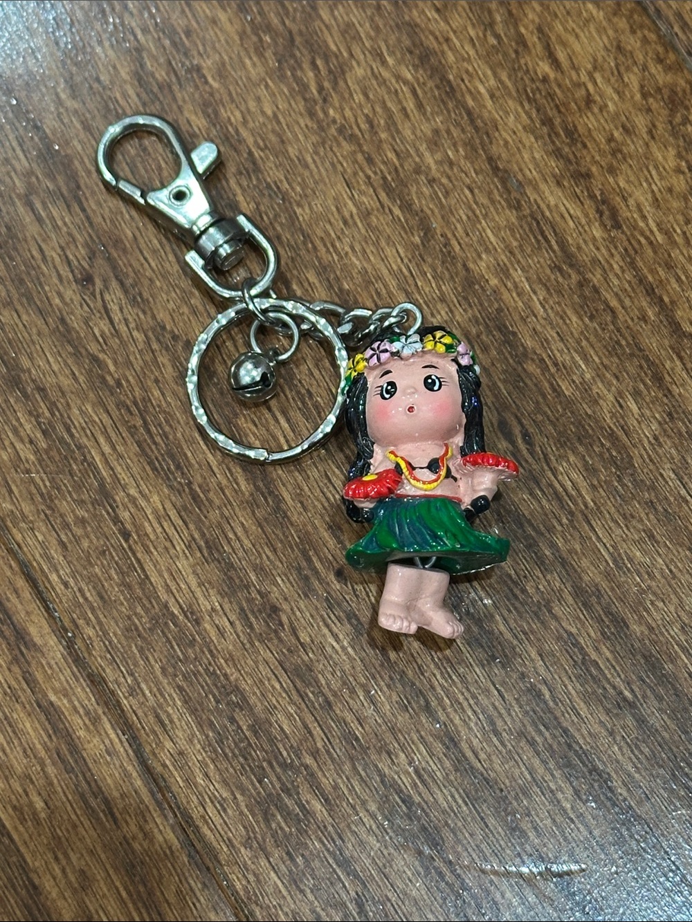 Cute Hula Girl Keychain or bag charm-legs move